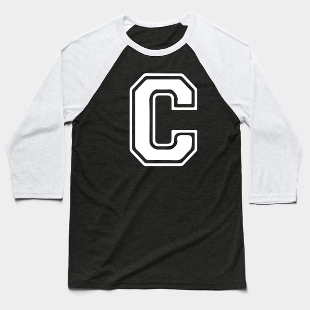 Letter C Baseball T-Shirt by Xtian Dela ✅